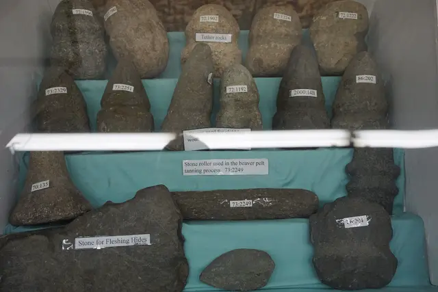 First Nations stone tools at the Broadview Museum